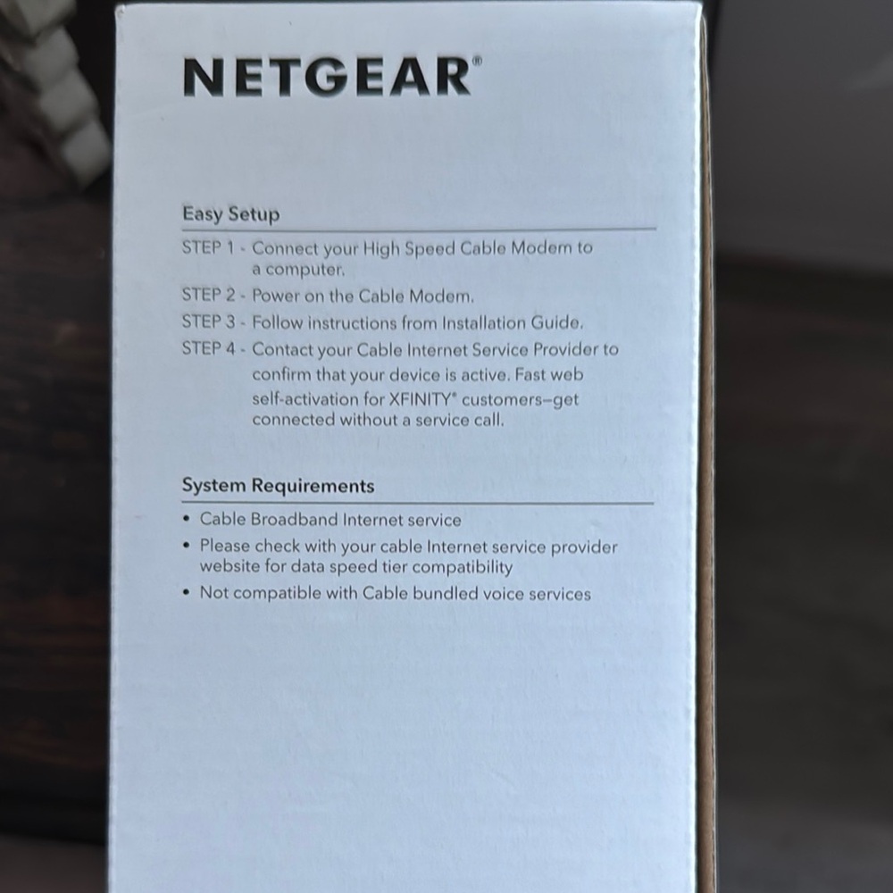 Netgear Black Wireless Router CM500 High Speed Cable Modem - Picture 9 of 10